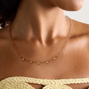 18K Gold-Plated Dainty Necklace